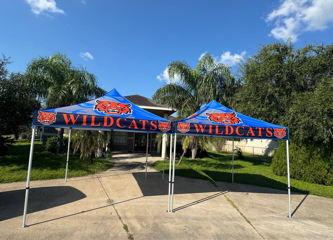 Custom Printed Tent FREE DESIGN - 10x10 Custom Canopy For Marketing, Trade Shows, Festivals, Farmers Market and Any Event.