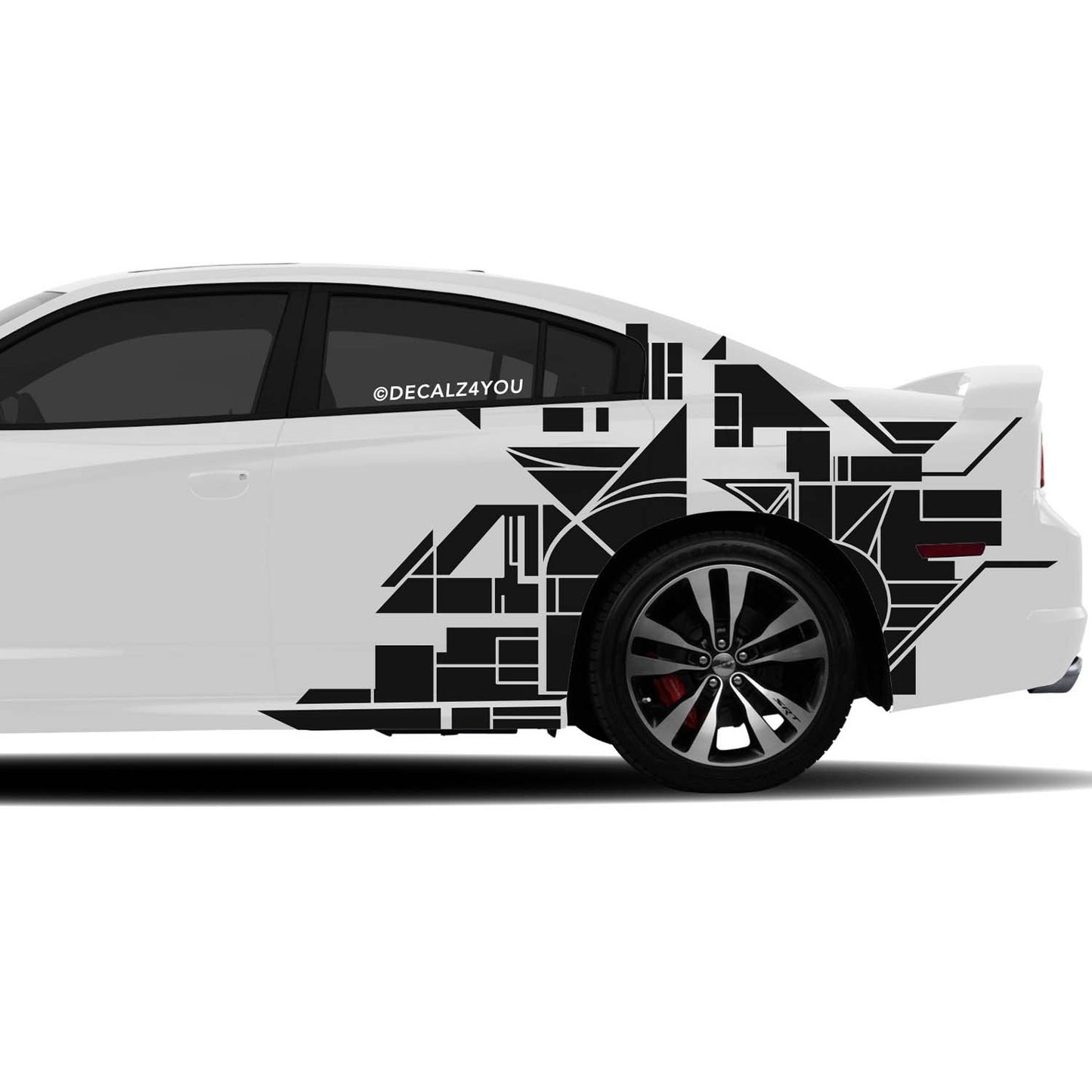 Abstract Design XL Side Graphic Includes Driver & Passenger Charger 2011 - 2014