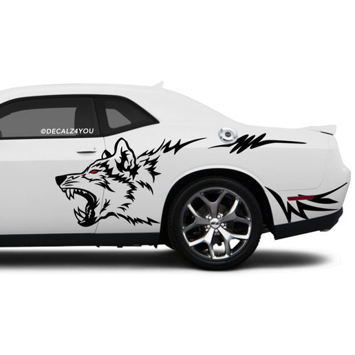 Wolf Side Graphic Includes Driver & Passenger Challenger 2008 - Current.
