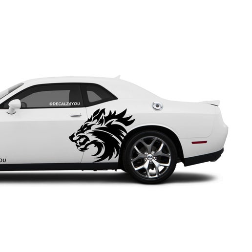 Snarling Wolf Side Graphic Includes Driver & Passenger Challenger 2008 - Current.