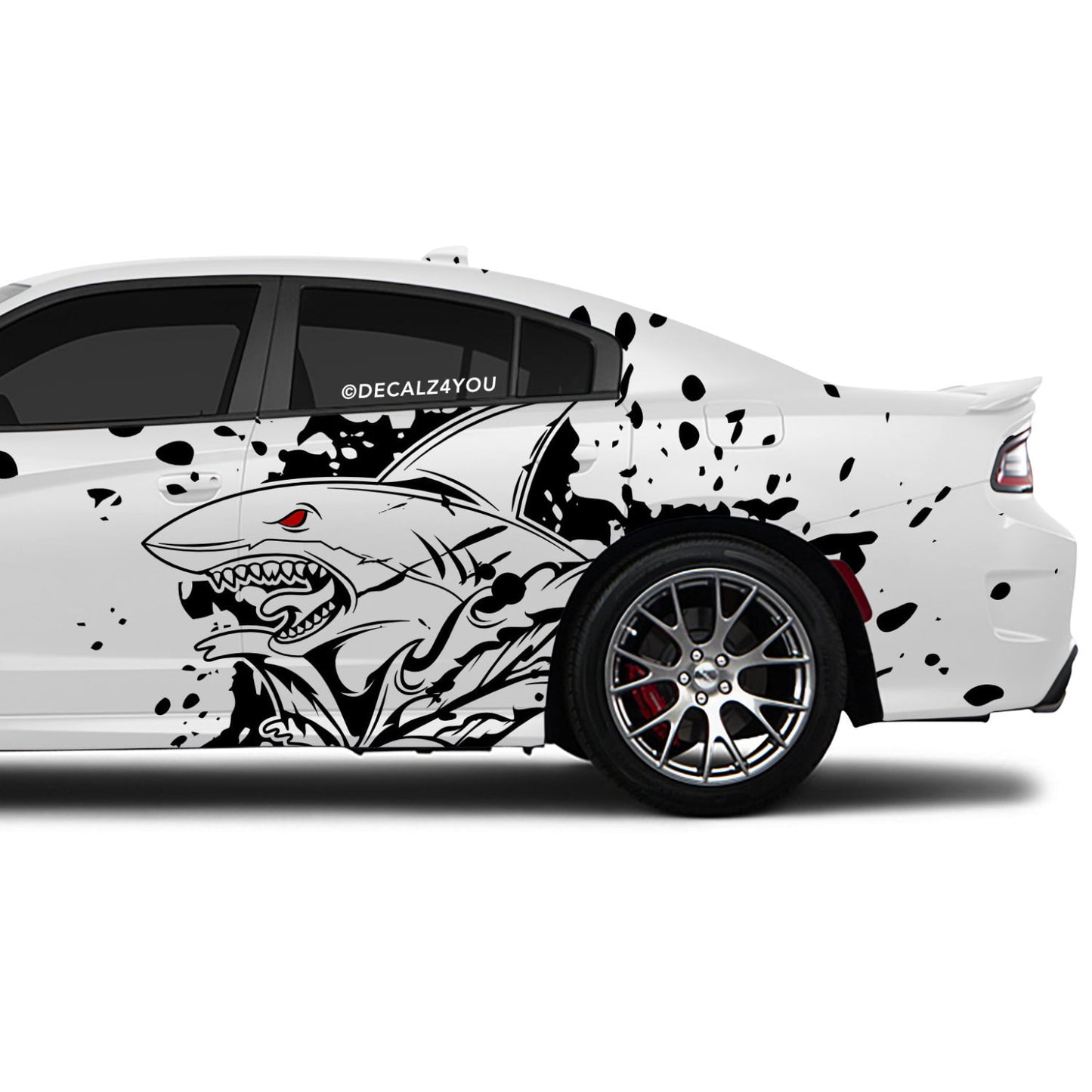 XL Angry Shark Side Graphic Includes Driver & Passenger Charger 2015 - Current