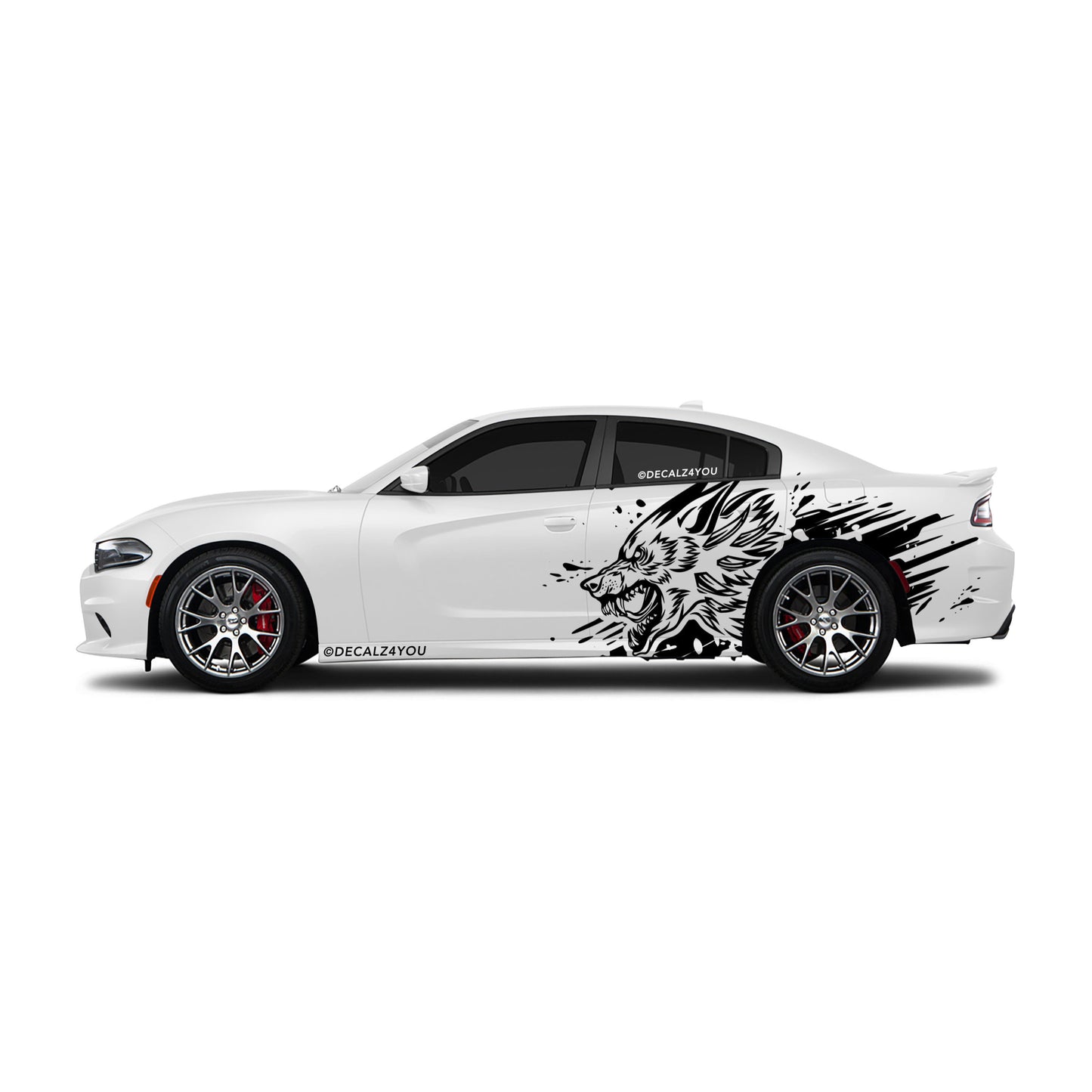 XL Wolf Side Graphic Includes Driver & Passenger Charger 2015 - Current
