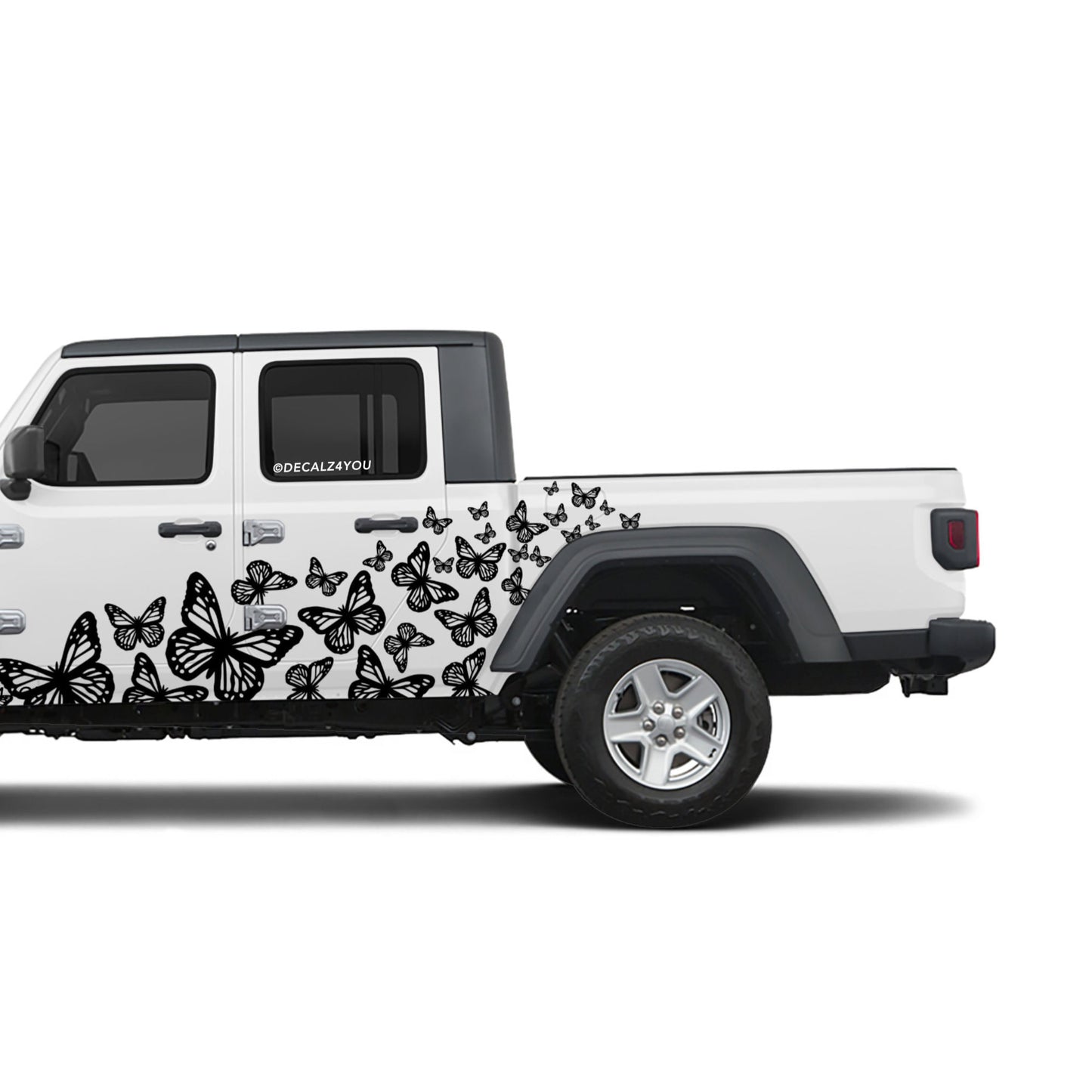 Beautiful Butterflies Side Graphic Includes Driver & Passenger Gladiator 2020 - Current