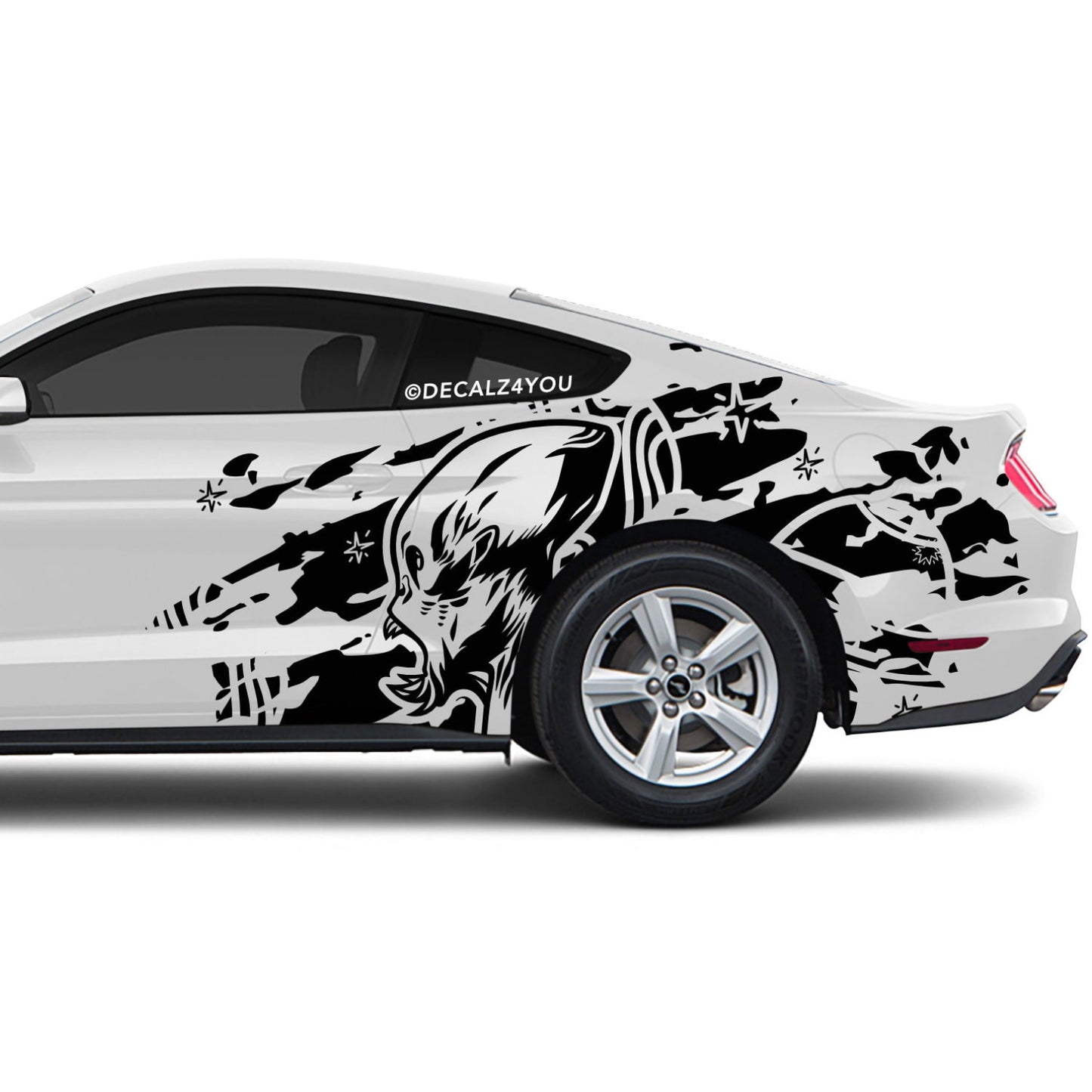 Alien XL  Side Graphic Includes Driver & Passenger Mustang 2015 - Current