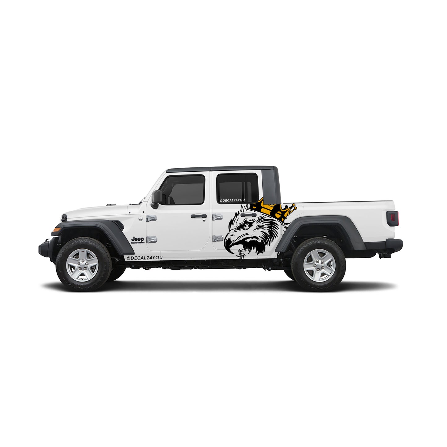 Large King Eagle Head Side Graphic Includes Driver & Passenger Gladiator 2020 - Current