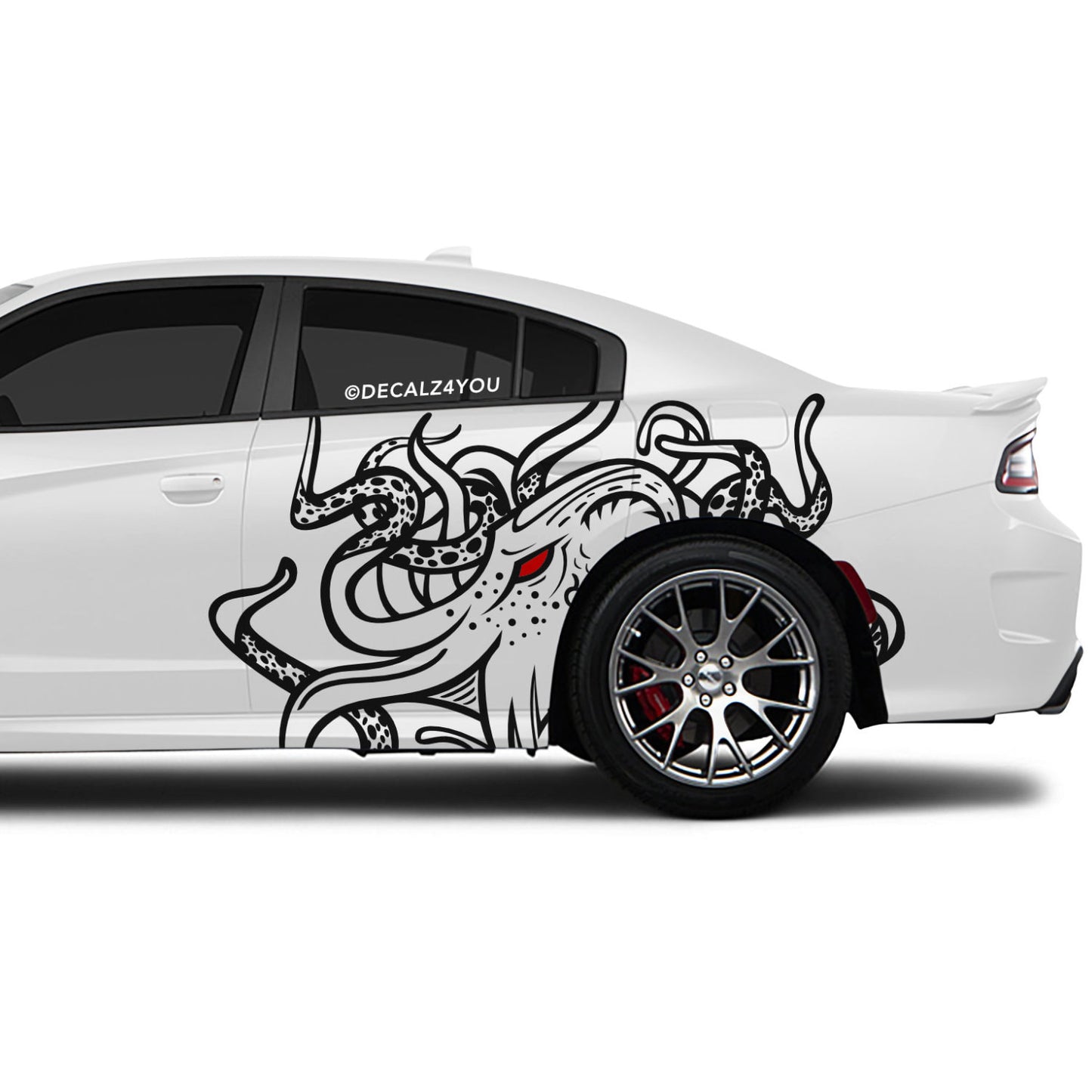 Large Kraken Side Graphic Includes Driver & Passenger Charger 2015 - Current