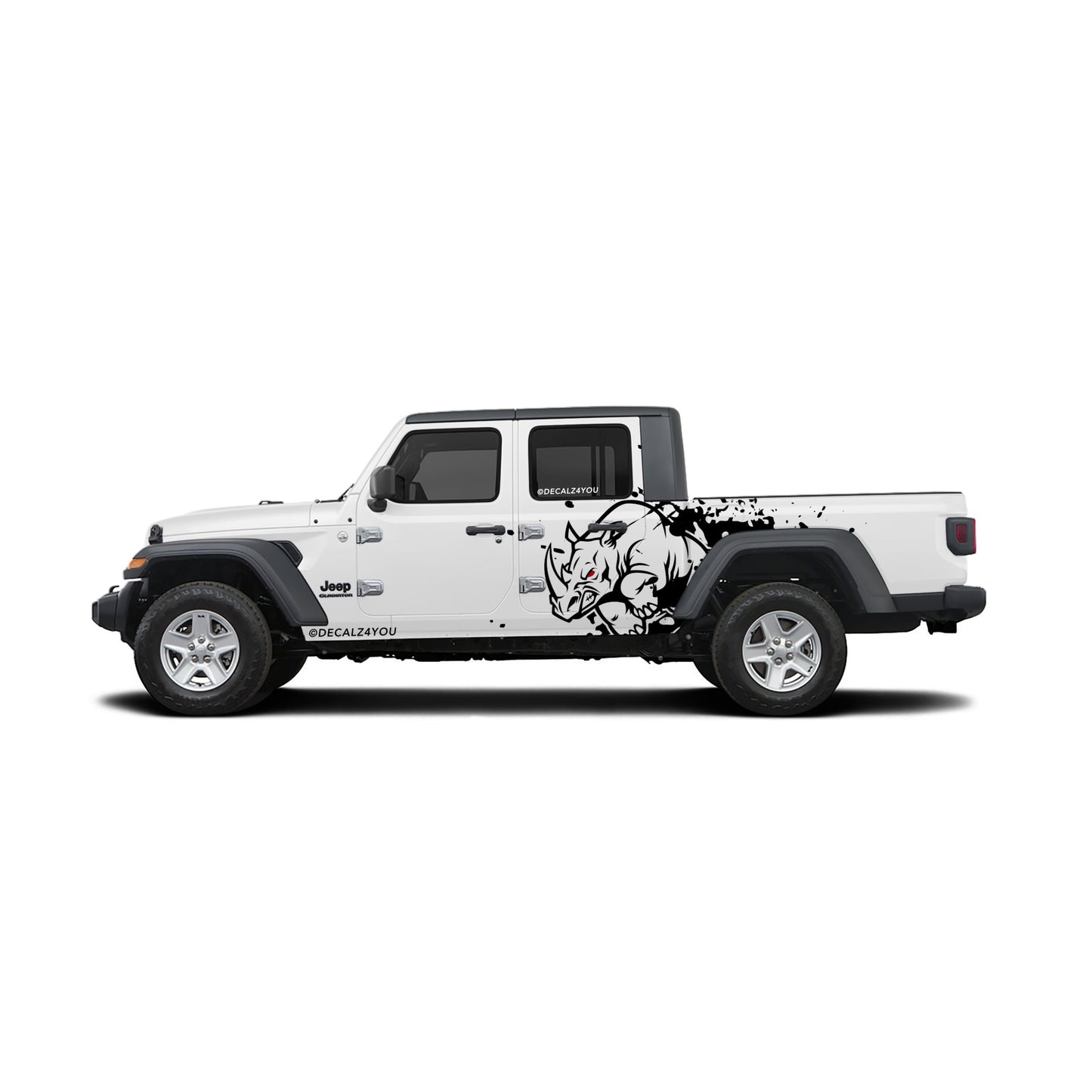 Angry Rhino Side Graphic Includes Driver & Passenger Gladiator 2020 - Current