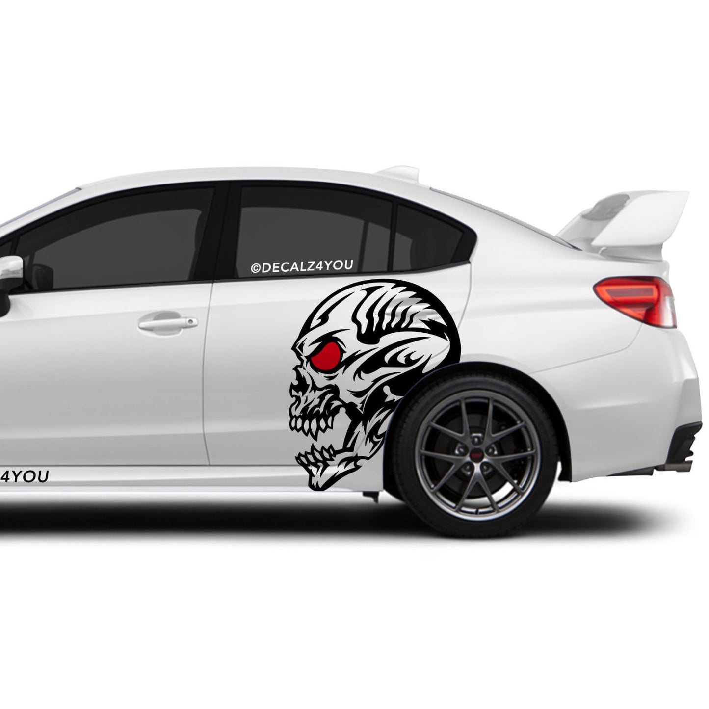 Skull Head Side Graphic Includes Driver & Passenger Universal