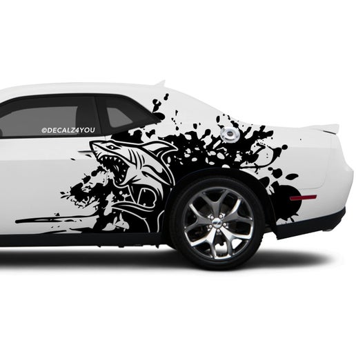 Mean Shark Side Graphic Includes Driver & Passenger Challenger 2008 - Current.