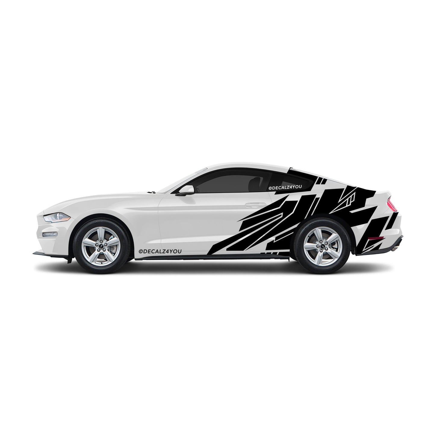Abstract Large Side Graphic Includes Driver & Passenger Mustang 2015 - Current