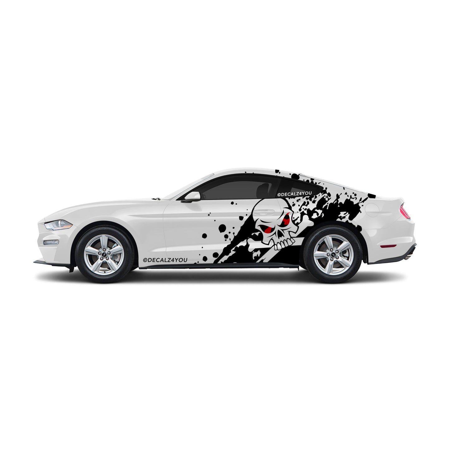 XL Skull Side Graphic Includes Driver & Passenger Mustang 2015 - Current