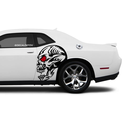 Skull Head Side Graphic Includes Driver & Passenger Challenger 2008 - Current.