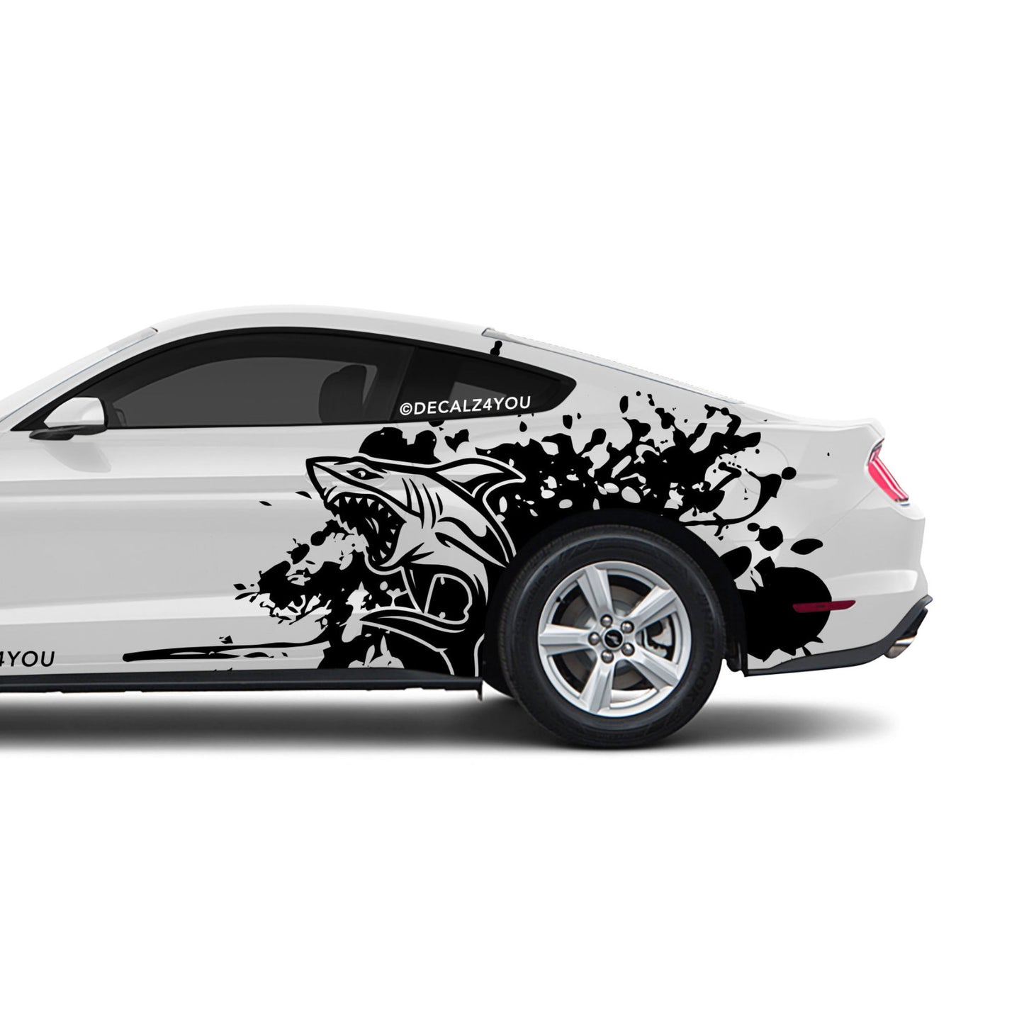 Mean Shark Side Graphic Includes Driver & Passenger Mustang 2015 - Current