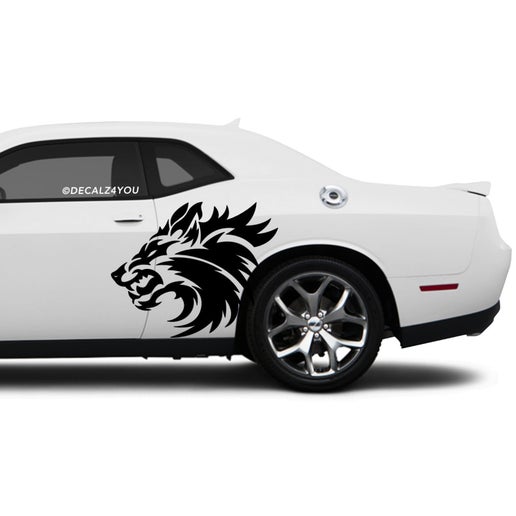 Snarling Wolf Side Graphic Includes Driver & Passenger Challenger 2008 - Current.
