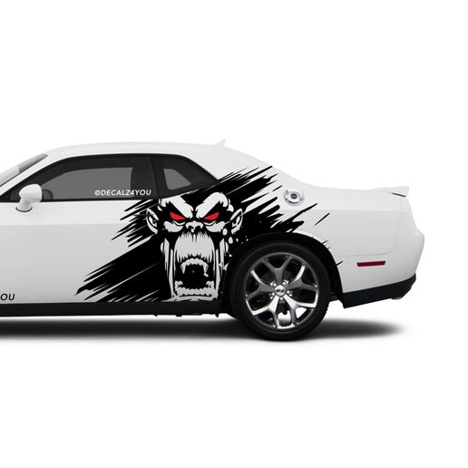 Scary Kong Large Side Graphic Includes Driver & Passenger Challenger 2008 - Current.