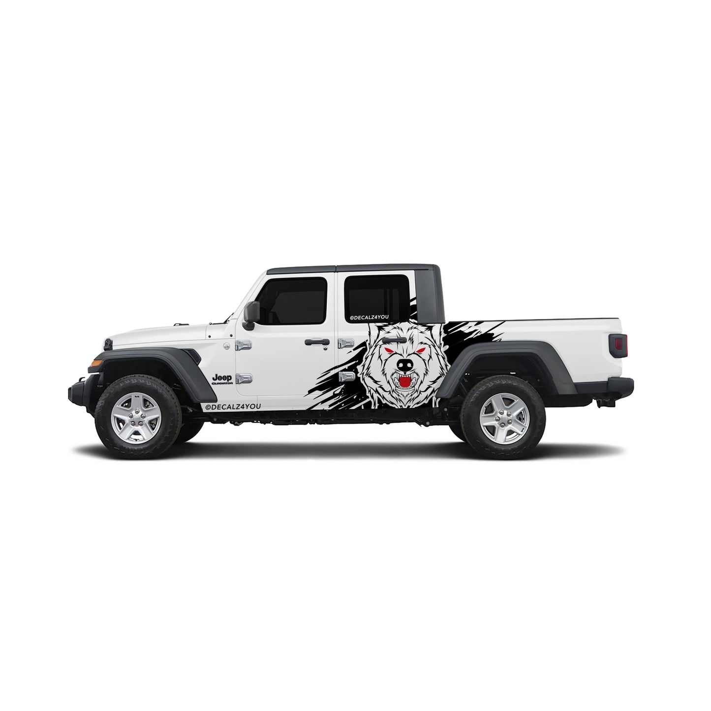 XL Angry Wolf Side Graphic Includes Driver & Passenger Gladiator 2020 - Current