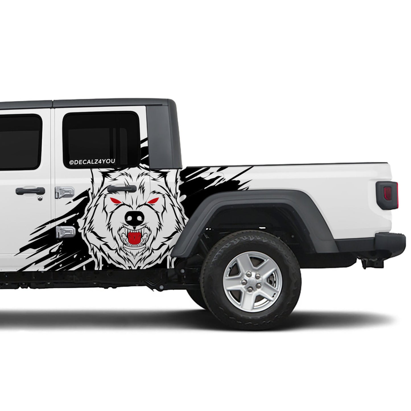 XL Angry Wolf Side Graphic Includes Driver & Passenger Gladiator 2020 - Current