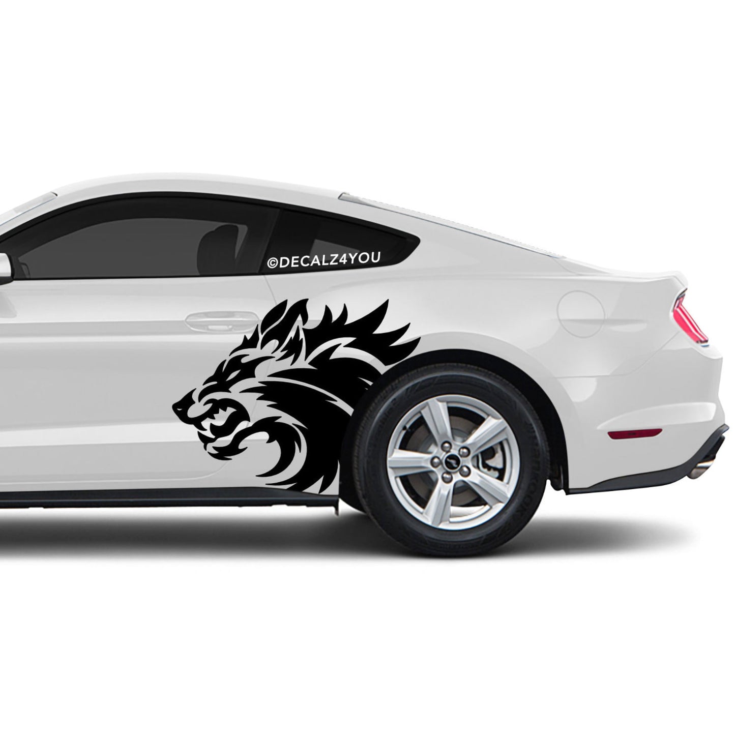 Snarling Wolf Side Graphic Includes Driver & Passenger Mustang 2015 - Current
