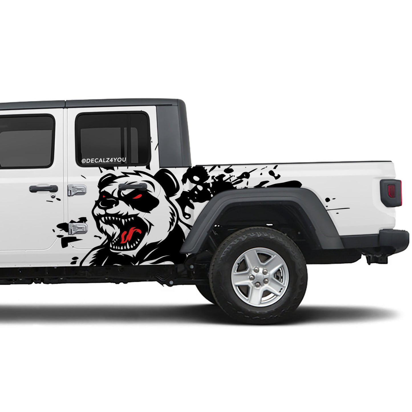 Angry Panda Side Graphic Includes Driver & Passenger Gladiator 2020 - Current