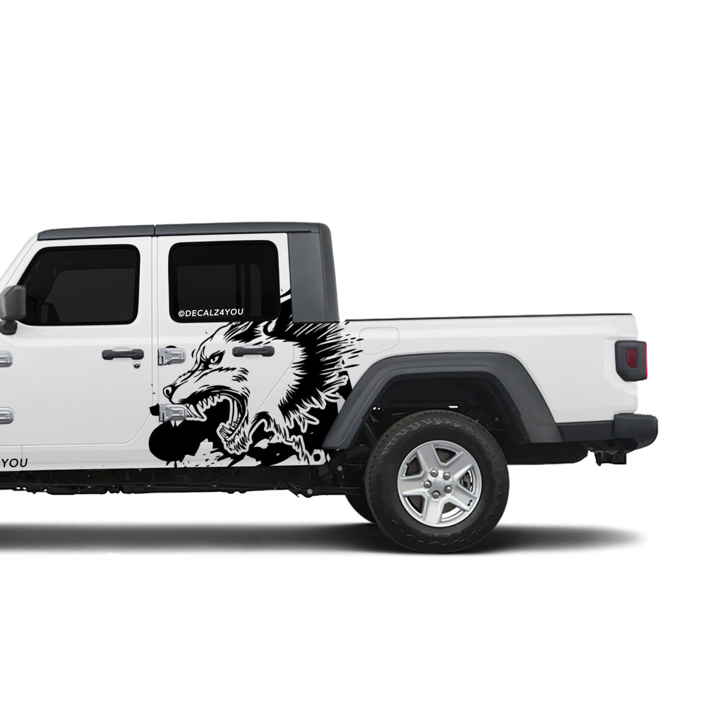 XL Snarling Wolf Side Graphic Includes Driver & Passenger Gladiator 2020 - Current