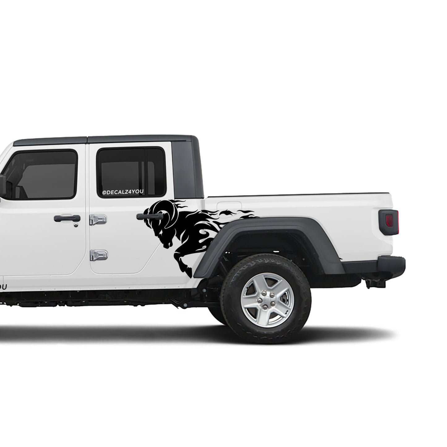 Angry Ram Side Graphic Includes Driver & Passenger Gladiator 2020 - Current