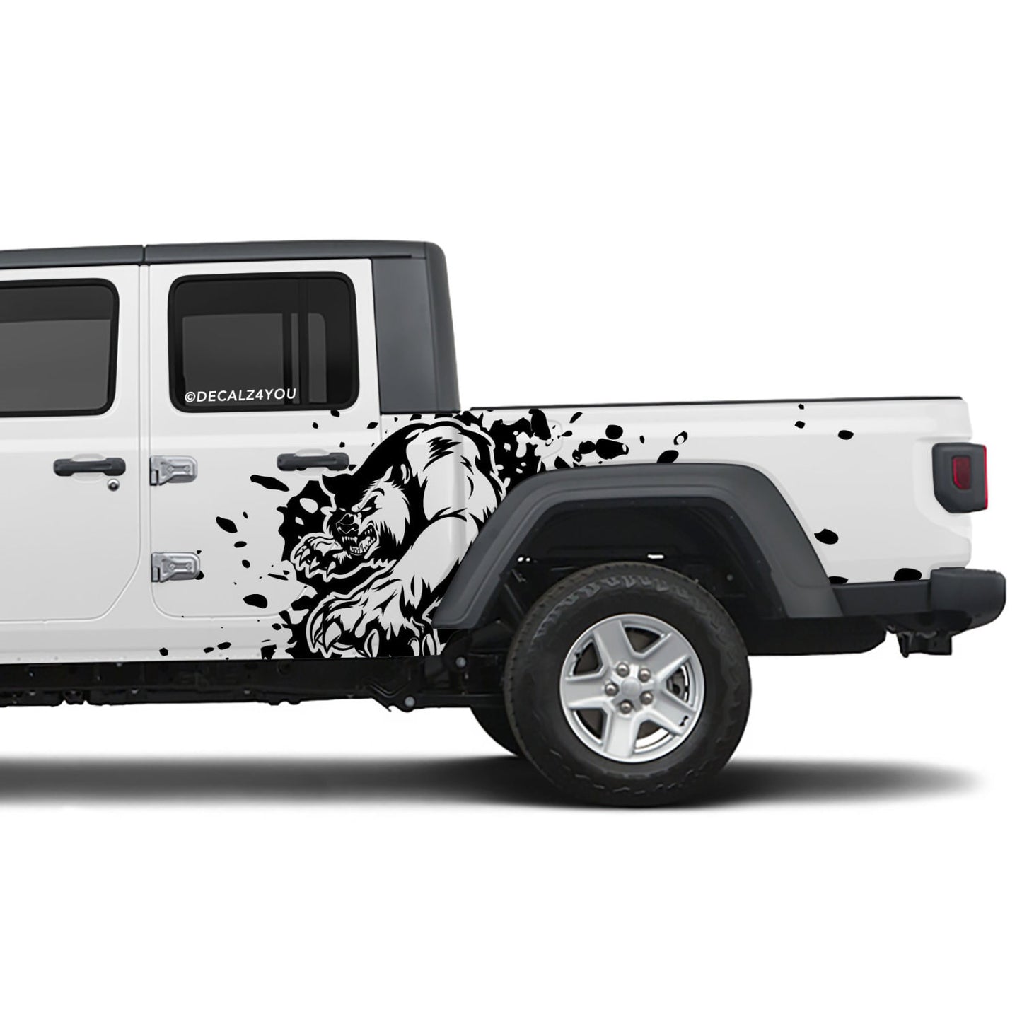 Mean  Angry Bear    Side Graphic Includes Driver & Passenger Gladiator 2020 - Current