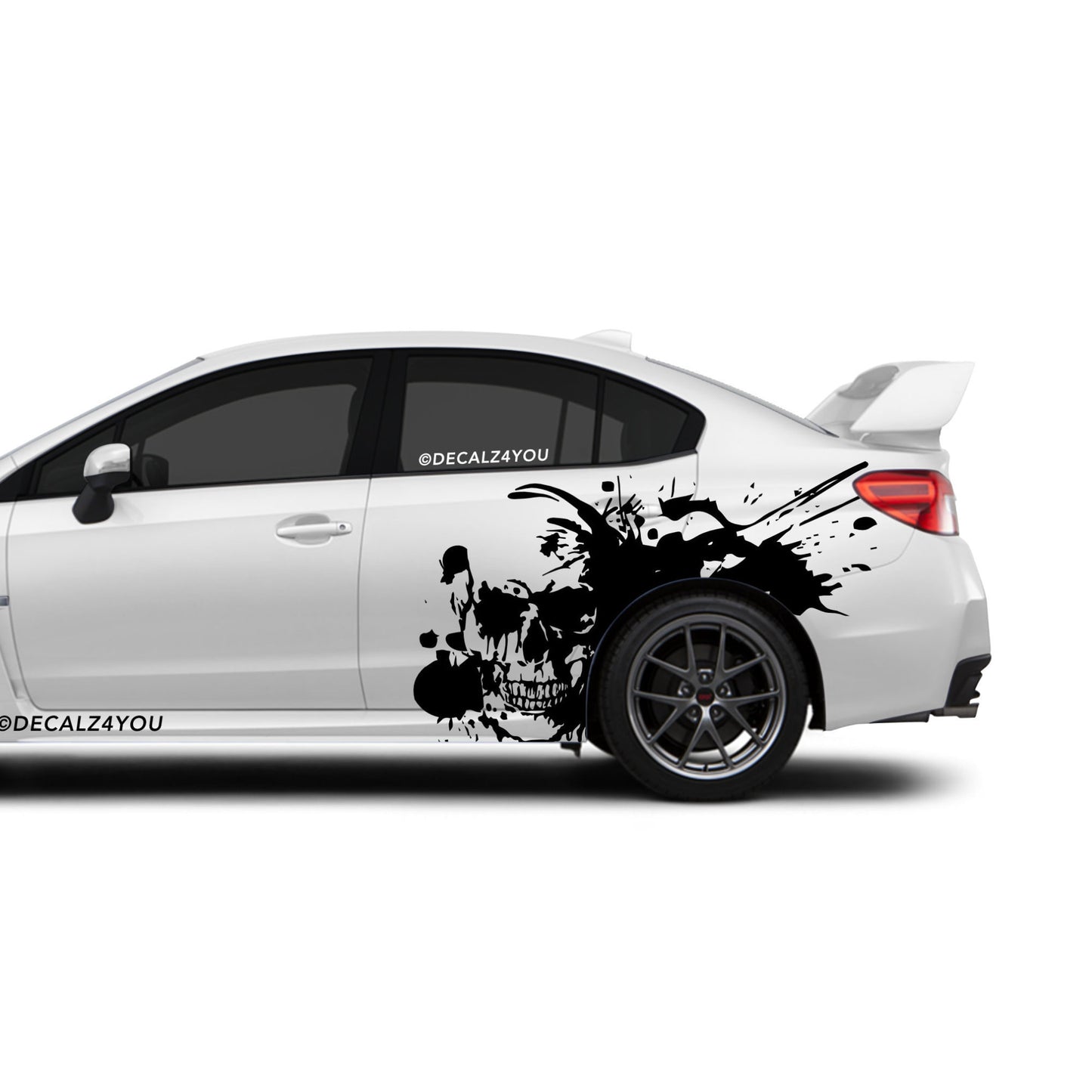 Large Skull Side Graphic Includes Driver & Passenger Universal