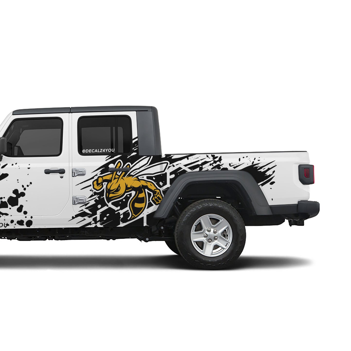 Extra Large HoneyComb Bee Side Graphic Includes Driver & Passenger Gladiator 2020 - Current