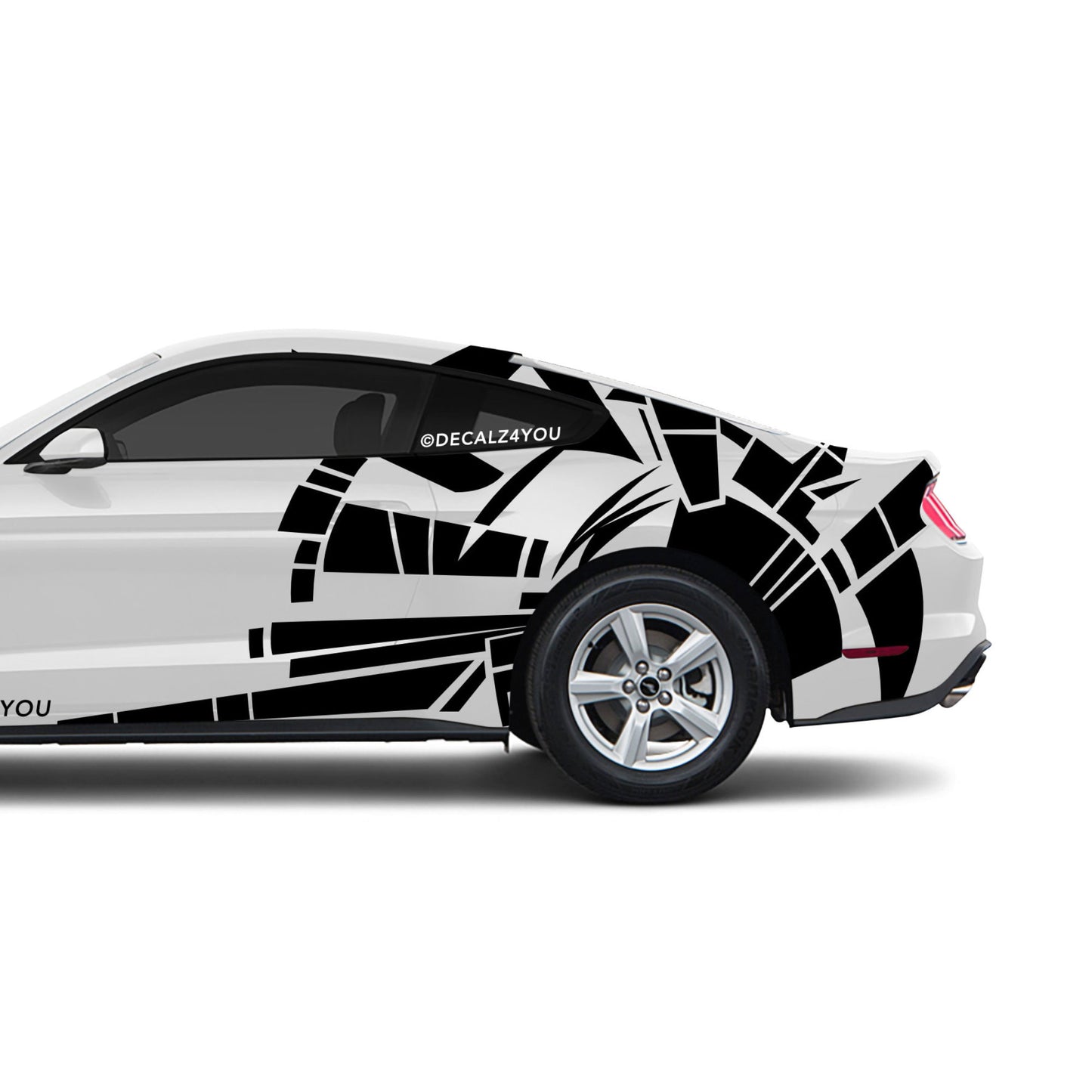 Abstract Extra Large Side Graphic Includes Driver & Passenger Mustang 2015 - Current