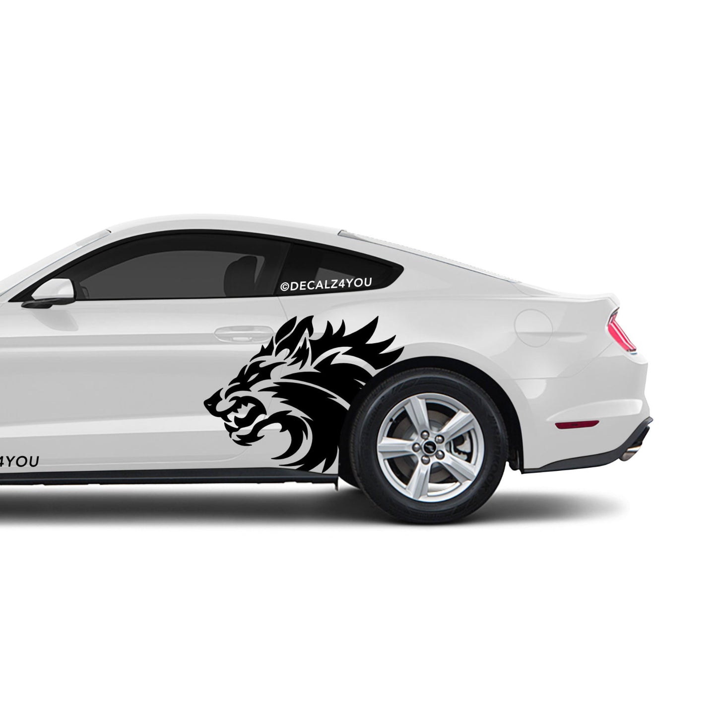 Snarling Wolf Side Graphic Includes Driver & Passenger Mustang 2015 - Current