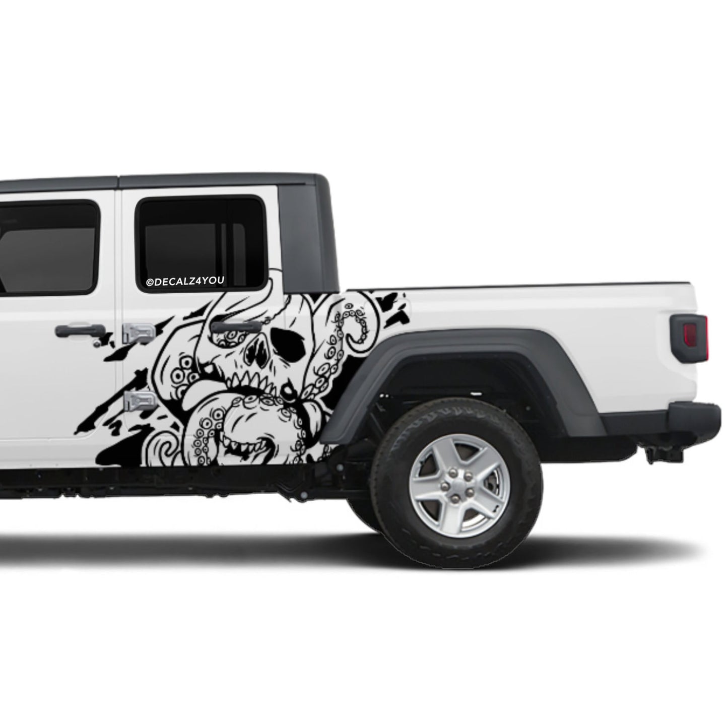 Skull Head Kraken Side Graphic Includes Driver & Passenger Gladiator 2020 - Current