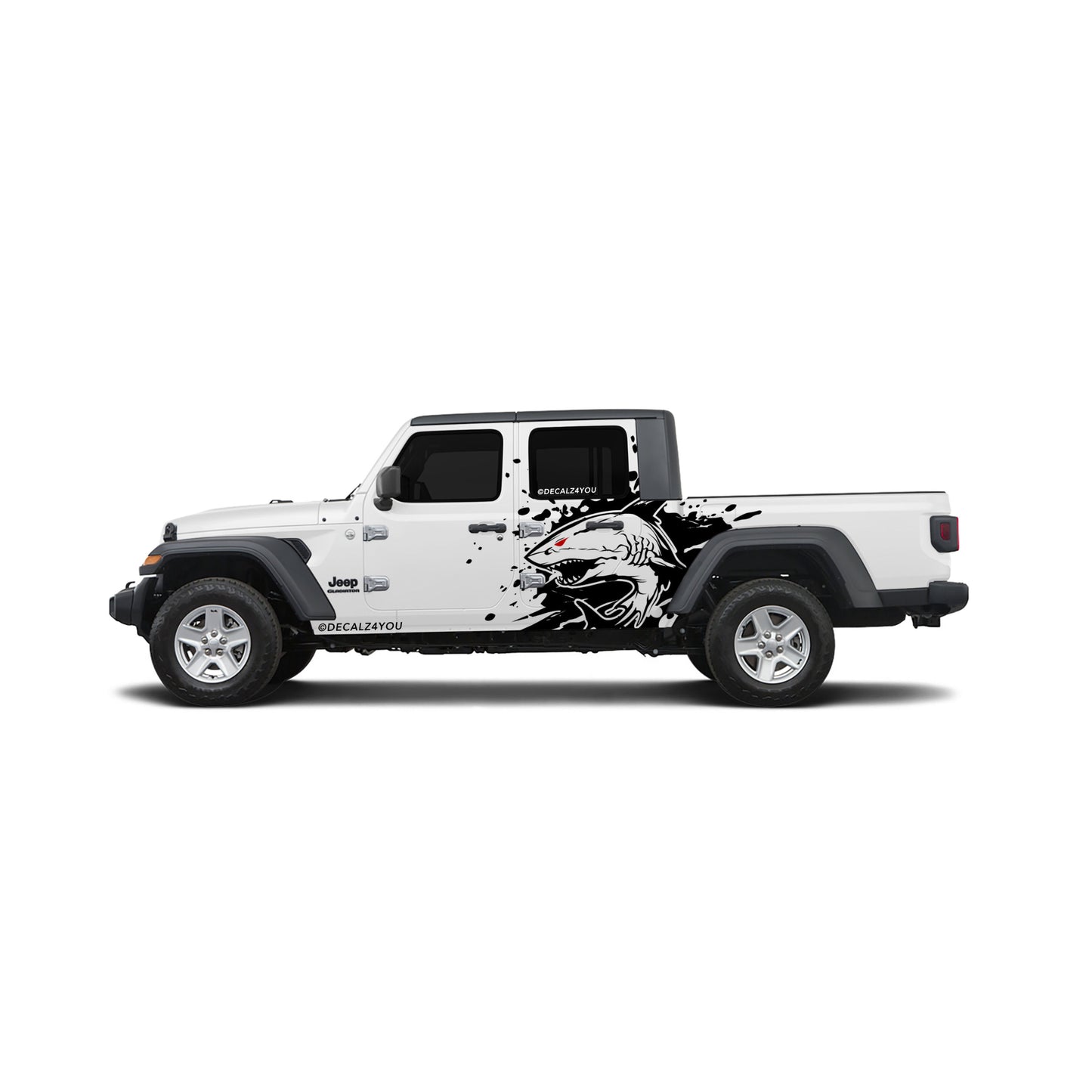 Angry Shark Side Graphic Includes Driver & Passenger Gladiator 2020 - Current