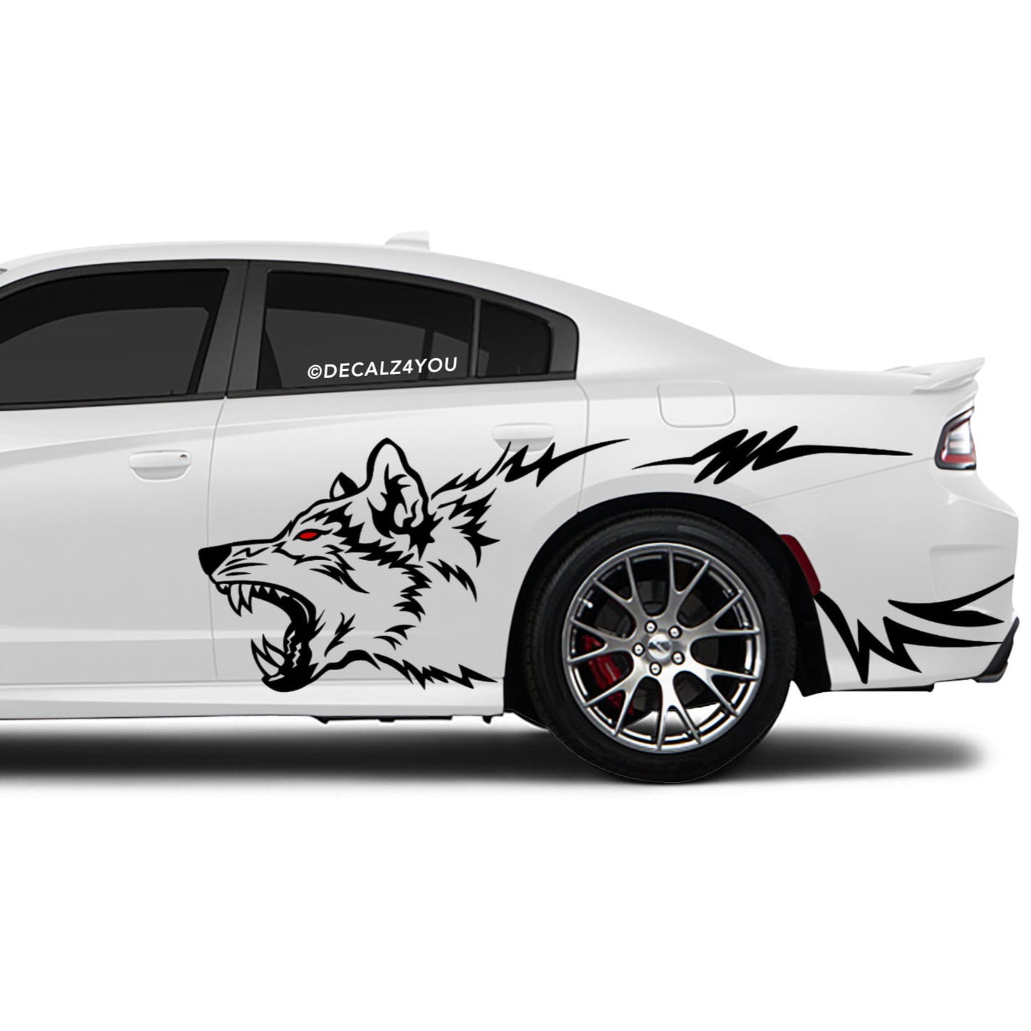 Wolf Side Graphic Includes Driver & Passenger Charger 2015 - Current