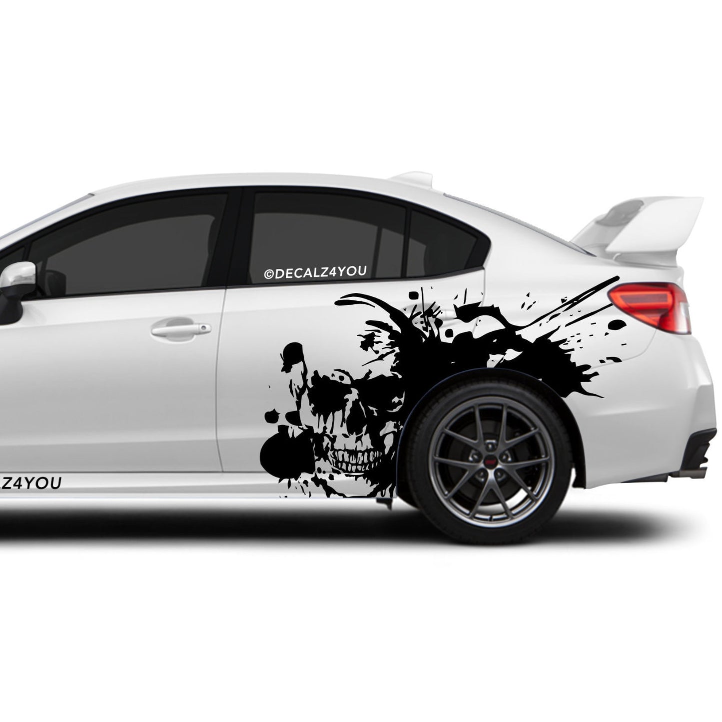 Large Skull Side Graphic Includes Driver & Passenger Universal