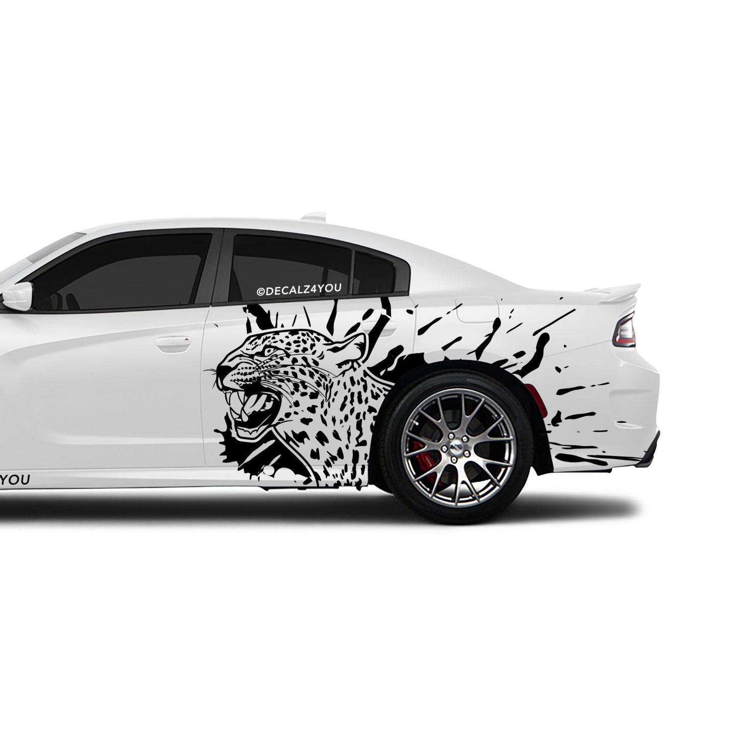 Leopard Side Graphic Includes Driver & Passenger Charger 2015 - Current