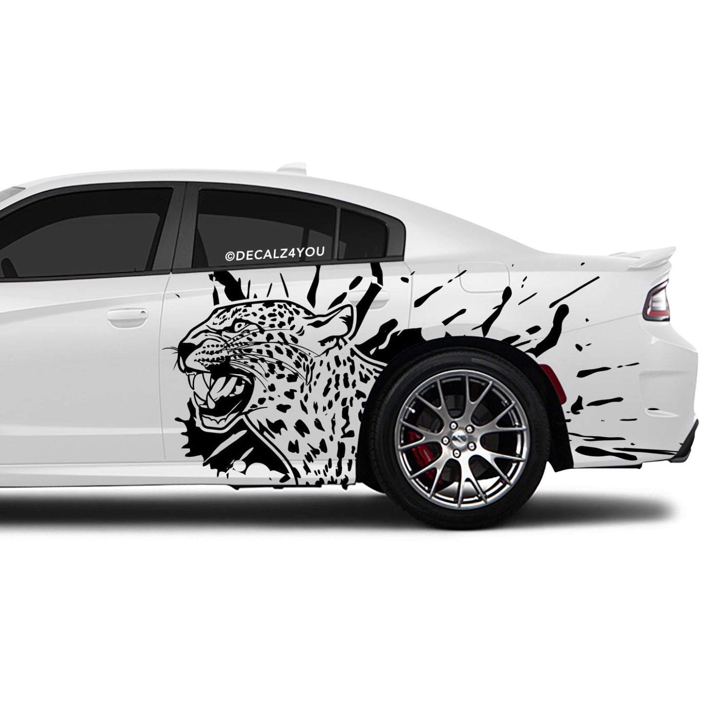 Leopard Side Graphic Includes Driver & Passenger Charger 2015 - Current