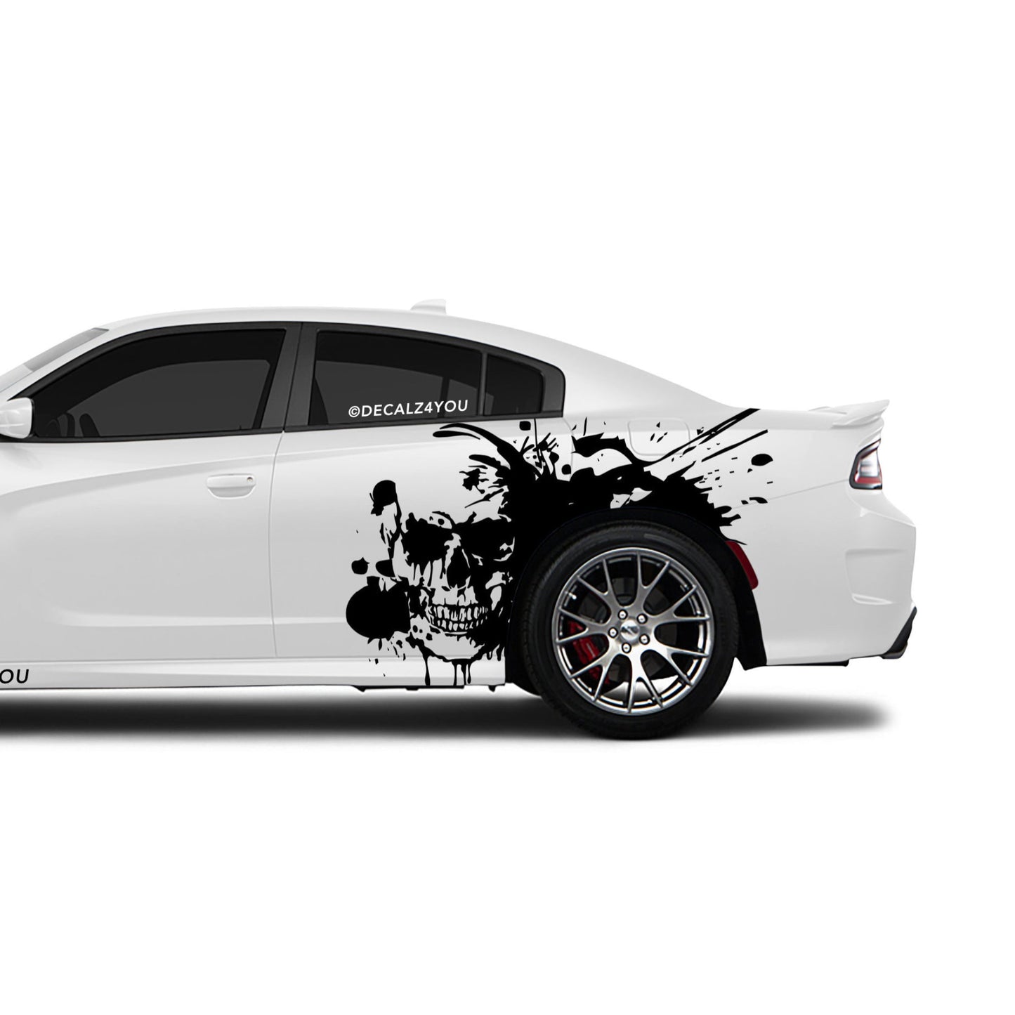 Large Skull Side Graphic Includes Driver & Passenger Charger 2015 - Current