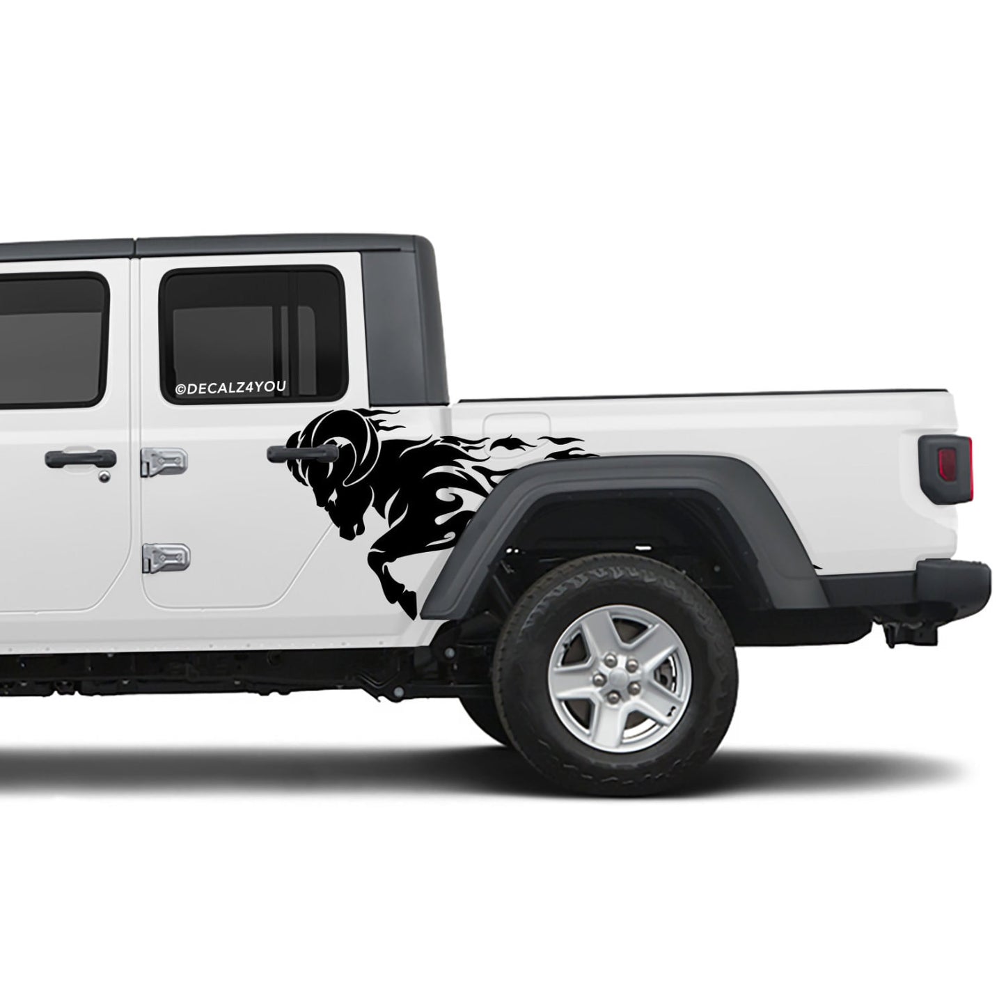 Angry Ram Side Graphic Includes Driver & Passenger Gladiator 2020 - Current