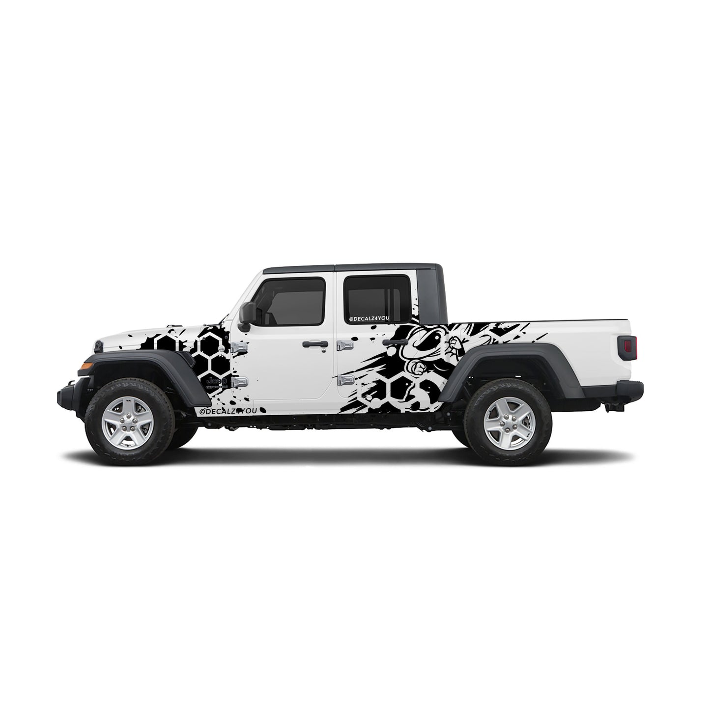 Full Size HoneyComb Bee Side Graphic Includes Driver & Passenger Gladiator 2020 - Current
