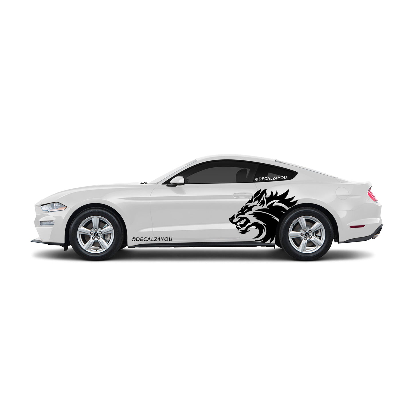 Snarling Wolf Side Graphic Includes Driver & Passenger Mustang 2015 - Current