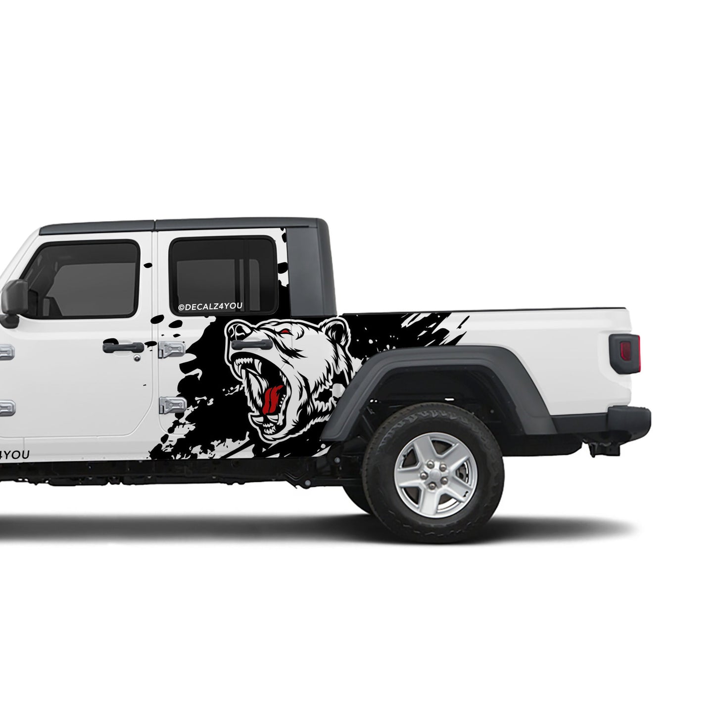 Large Angry Bear    Side Graphic Includes Driver & Passenger Gladiator 2020 - Current