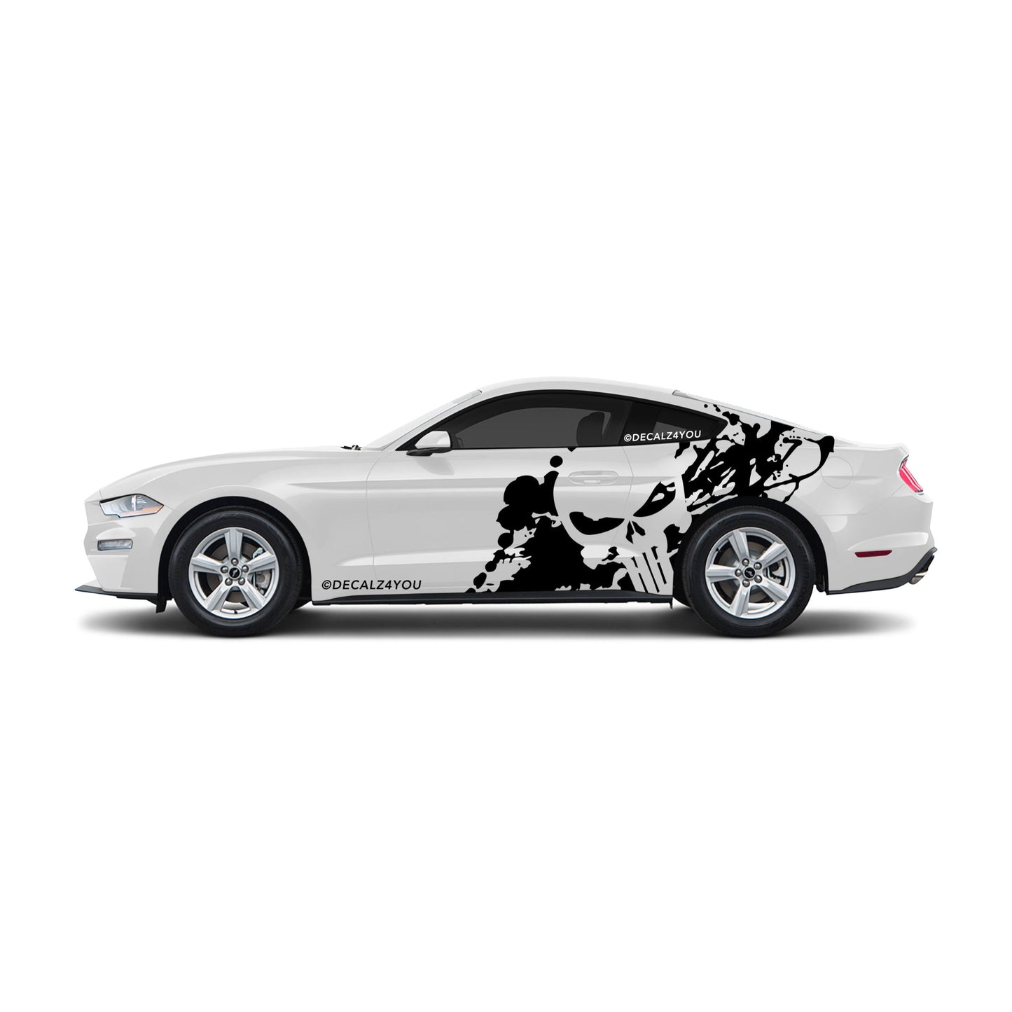 XL Punisher Side Graphic Includes Driver & Passenger Mustang 2015 - Current
