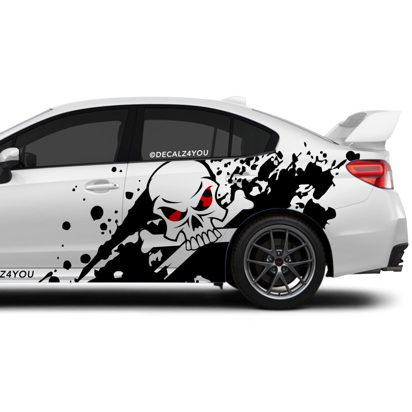 XL Skull Side Graphic Includes Driver & Passenger Universal