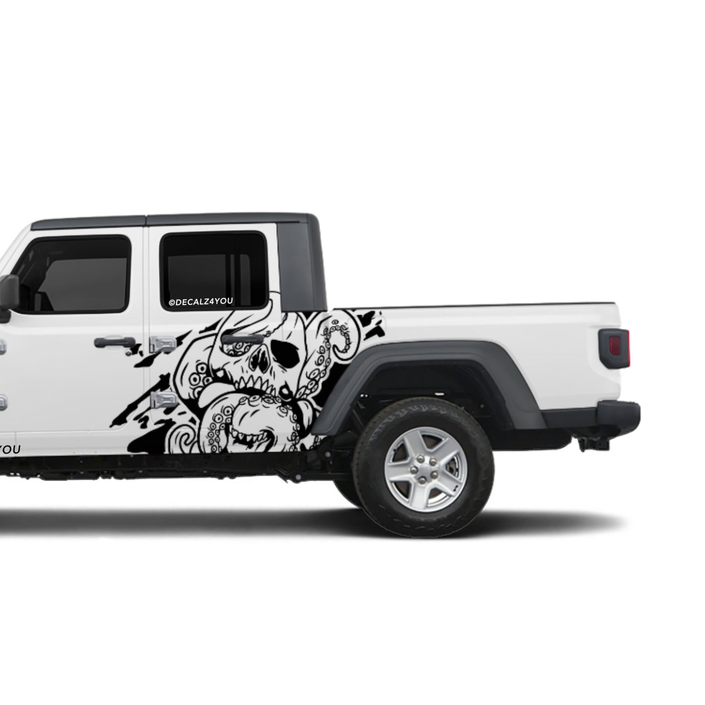 Skull Head Kraken Side Graphic Includes Driver & Passenger Gladiator 2020 - Current