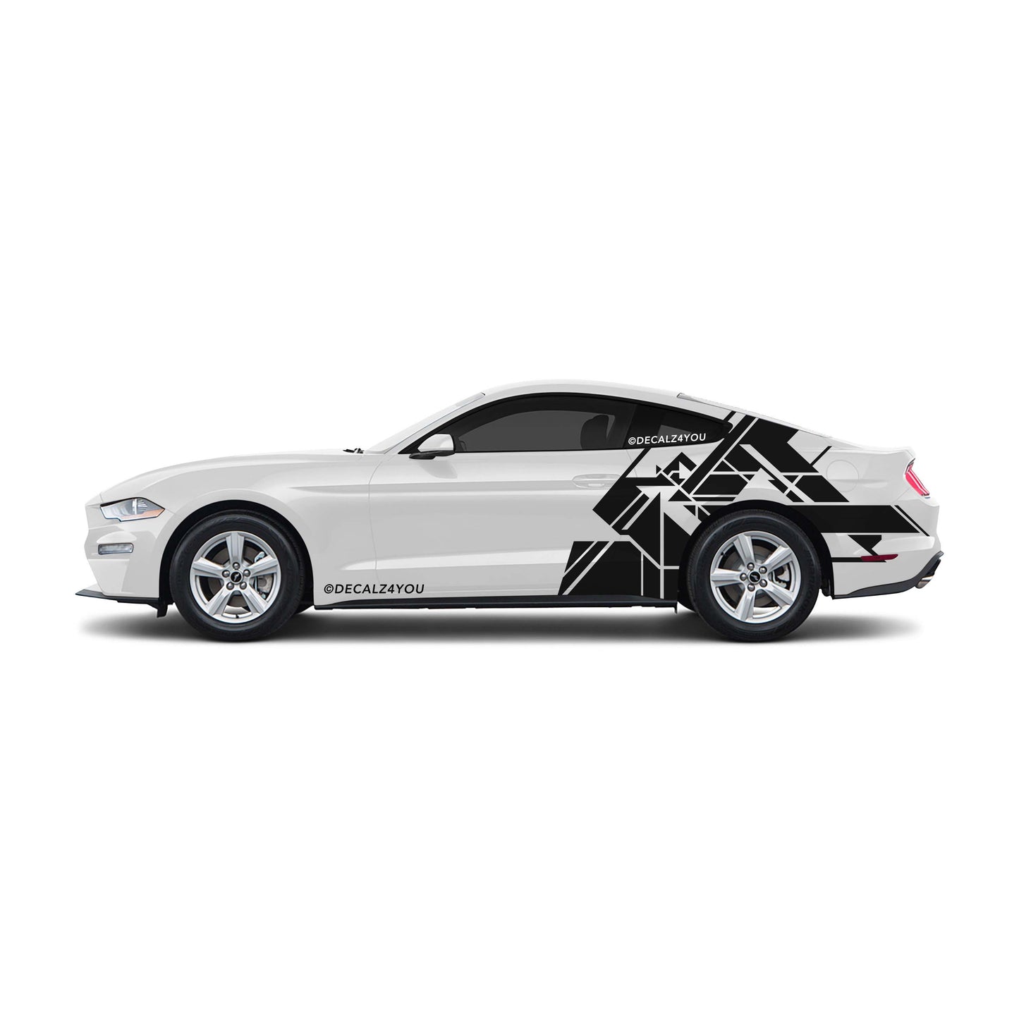 Abstract XL Side Graphic Includes Driver & Passenger Mustang 2015 - Current