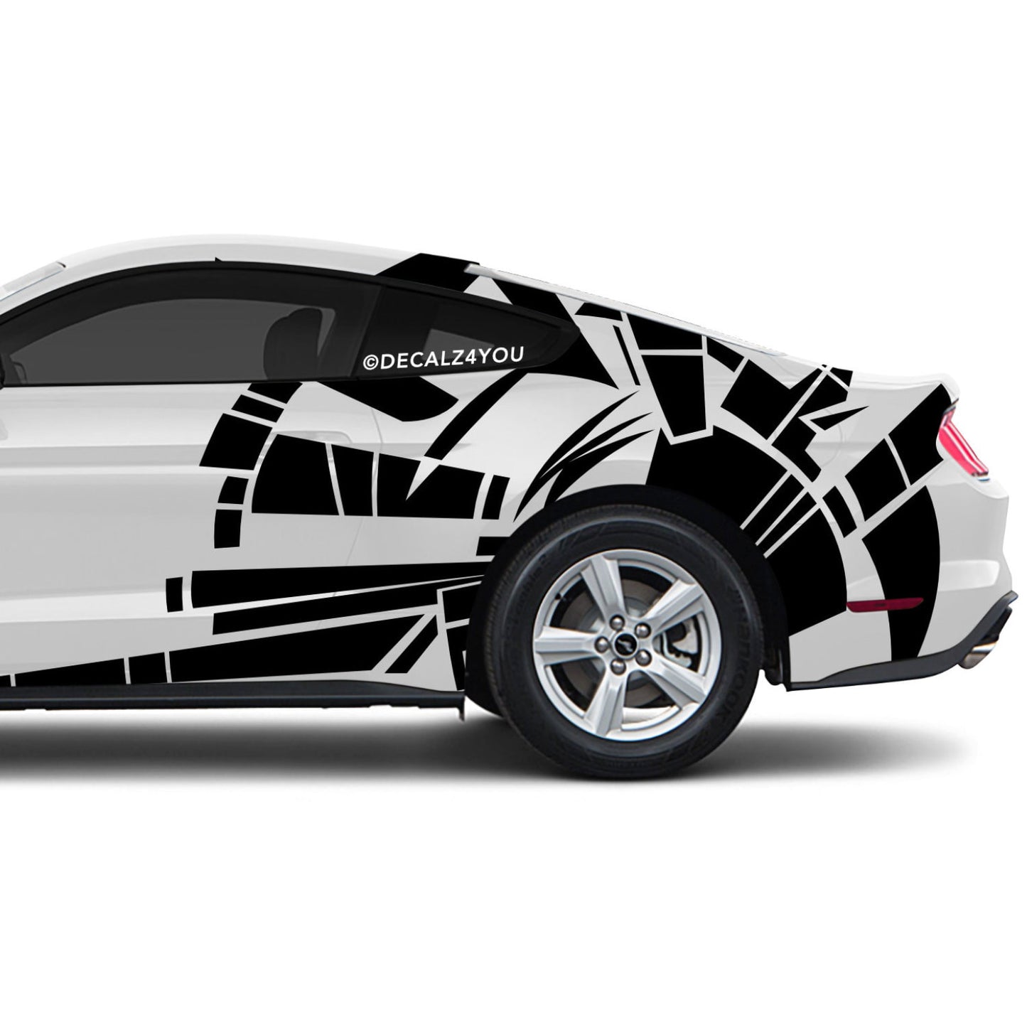 Abstract Extra Large Side Graphic Includes Driver & Passenger Mustang 2015 - Current
