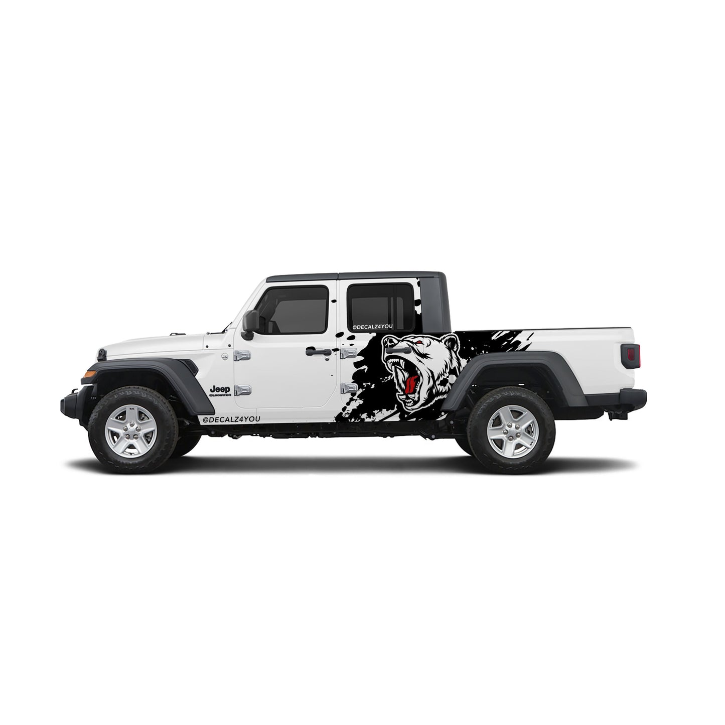 Large Angry Bear    Side Graphic Includes Driver & Passenger Gladiator 2020 - Current