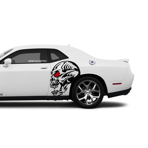 Skull Head Side Graphic Includes Driver & Passenger Challenger 2008 - Current.