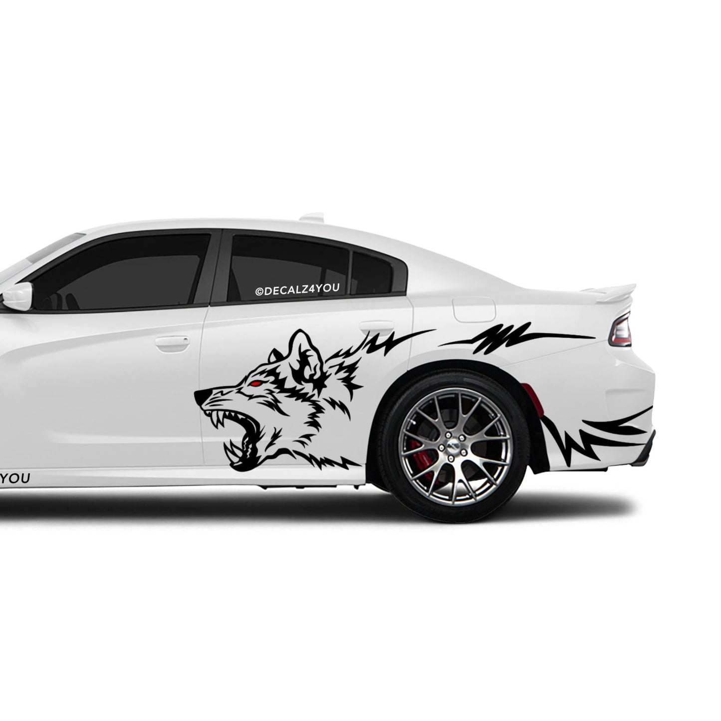 Wolf Side Graphic Includes Driver & Passenger Charger 2015 - Current