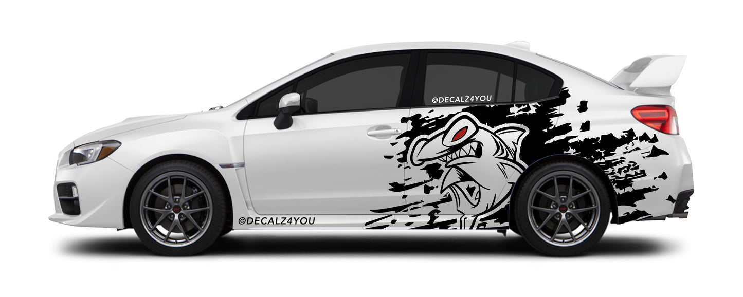 Large Hammer Head Side Graphic Includes Driver & Passenger Universal